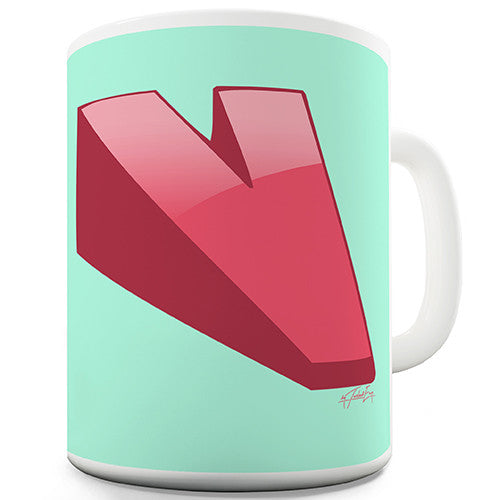 Letter V Alphabet Novelty Mug