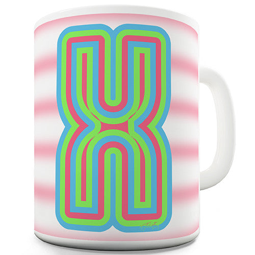 Letter X Alphabet Novelty Mug