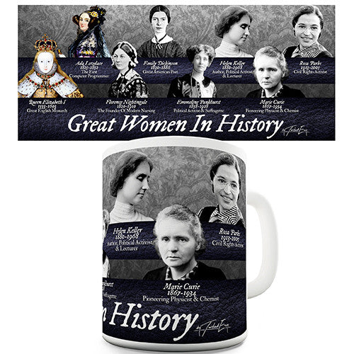 Great Women In History Novelty Mug