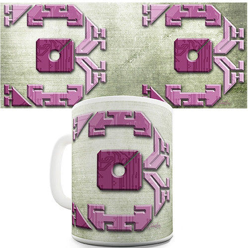 Three 3 Number Print Novelty Mug