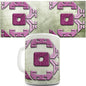 Three 3 Number Print Novelty Mug