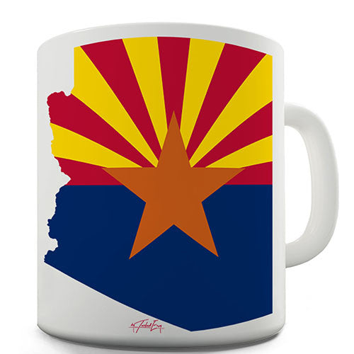 Arizona Flag And Map USA Novelty Mug