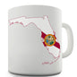 Florida Flag And Map USA Novelty Mug