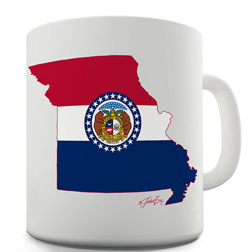 Missouri Flag And Map USA Novelty Mug