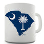 South Carolina Flag And Map USA Novelty Mug