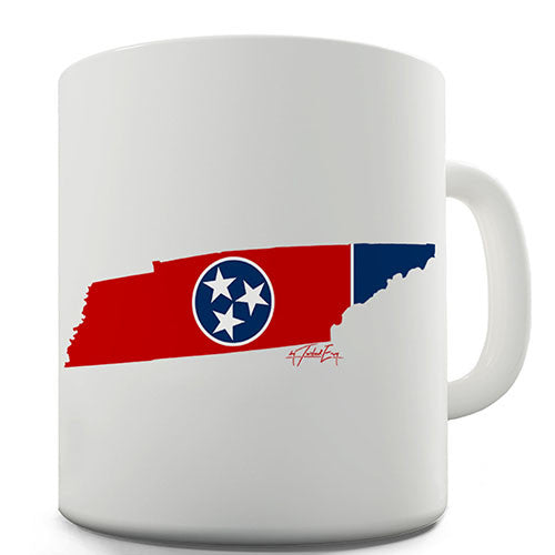 Tennessee Flag And Map USA Novelty Mug