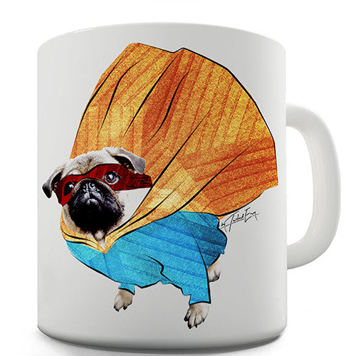 Pug Superhero Novelty Mug