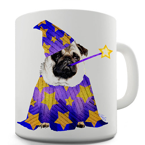 Pug Wizard Novelty Mug