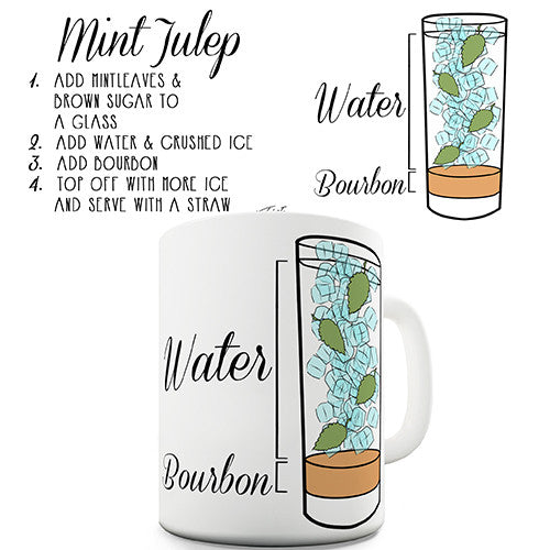 Mint Julep Cocktail Recipe Novelty Mug