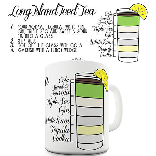 Long Island Cocktail Recipe Novelty Mug