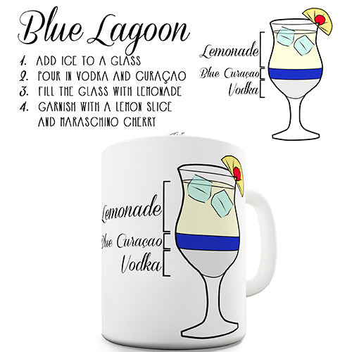 Blue Lagoon Cocktail Recipe Mug