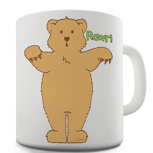 Silly Bear Rawr Novelty Mug