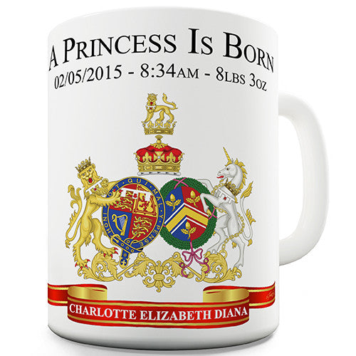 Princess Charlotte A Princess Is Born Novelty Mug