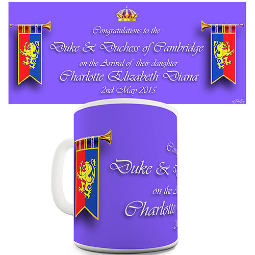 Congratulations Princess Charlotte Novelty Mug