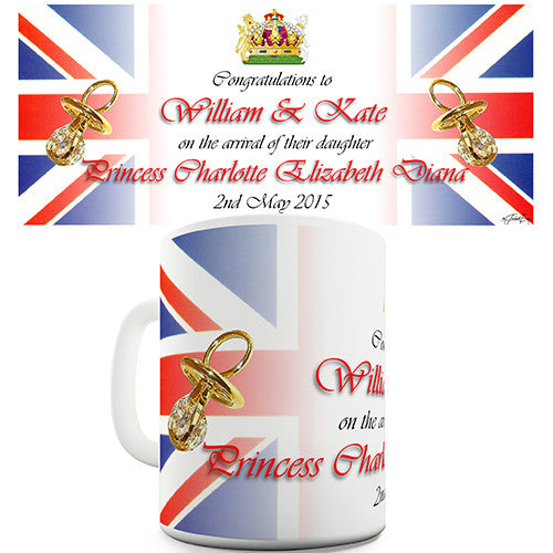 Welcome Royal Baby Princess Charlotte Novelty Mug