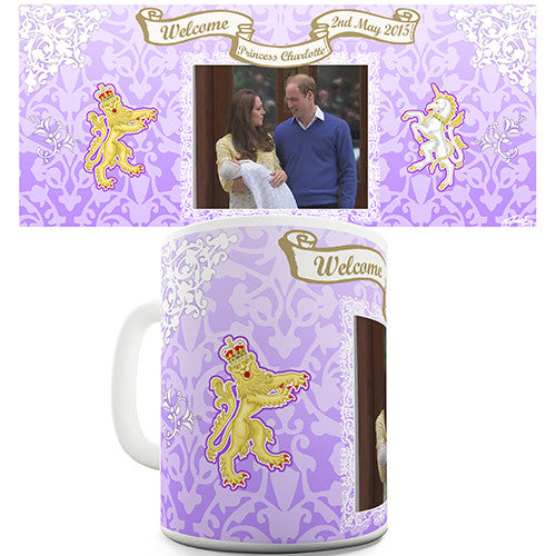 William & Kate Royal Baby Princess Charlotte Novelty Mug
