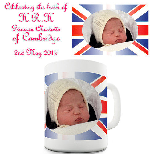 Royal Baby Princess Charlotte Portrait Novelty Mug