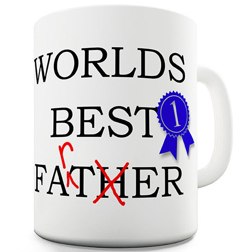 Worlds Best Father Farter Rosette Novelty Mug
