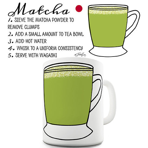 Matcha Tea Recipe Novelty Mug
