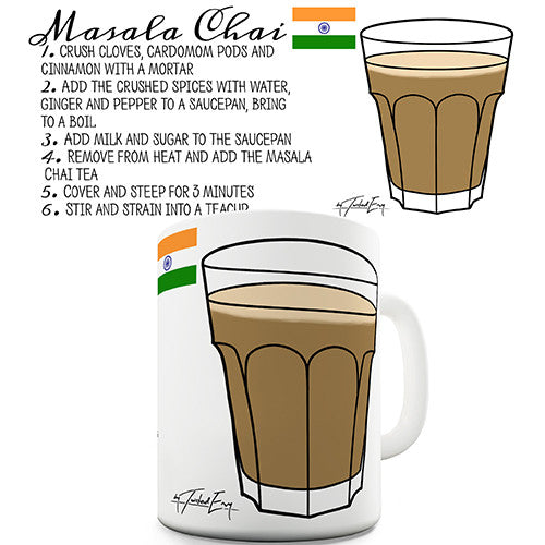 Masala Chai Tea Recipe Novelty Mug