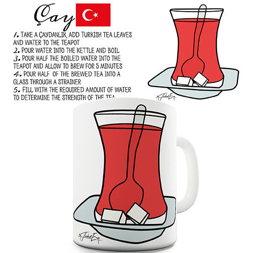 Turkish Cay Tea Recipe Novelty Mug
