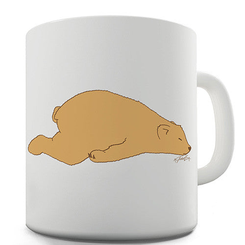 Silly Bear Sleeping Novelty Mug