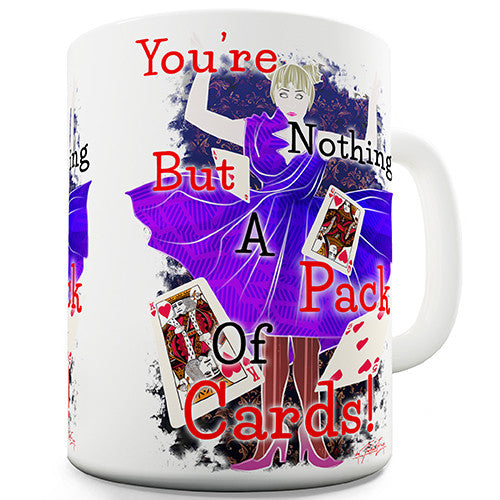 Alice And The Pack Of Cards Novelty Mug