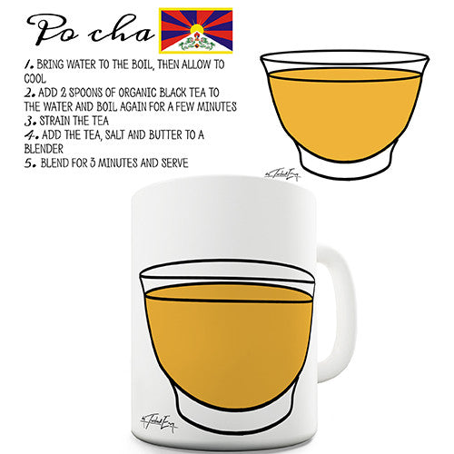 Po Cha Tea Recipe Novelty Mug