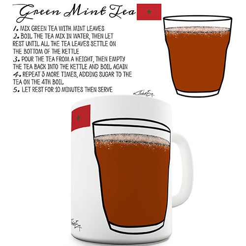 Green Mint Tea Recipe Novelty Mug