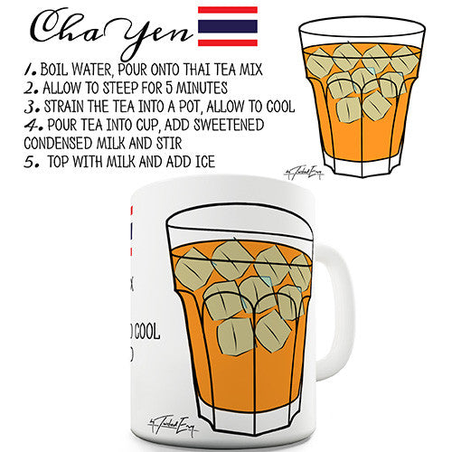 Cha Yen Tea Recipe Novelty Mug
