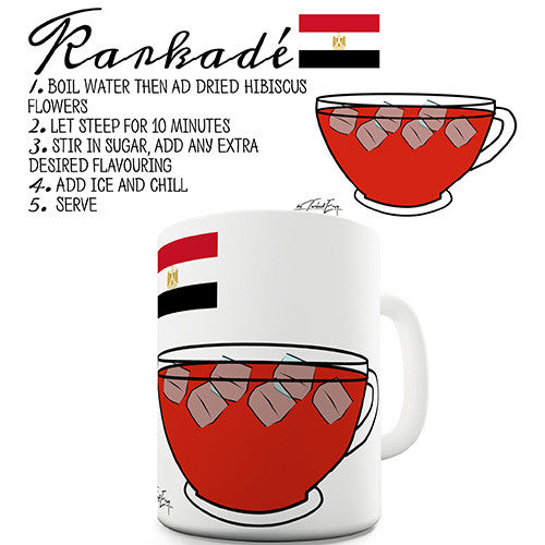 Karkade Tea Recipe Novelty Mug