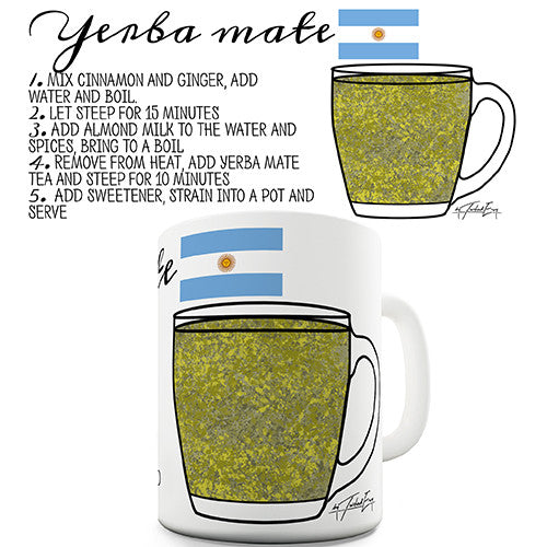Yerba Mate Tea Recipe Novelty Mug