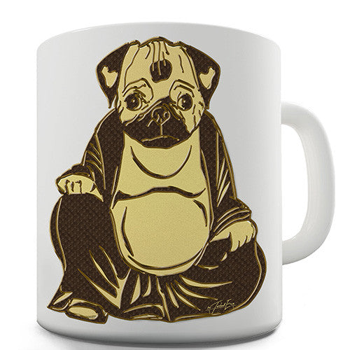 Buddha Pug Novelty Mug