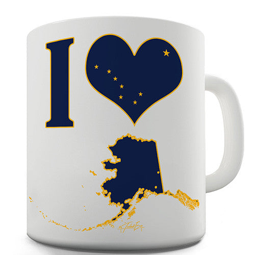 I Love Alaska Novelty Mug