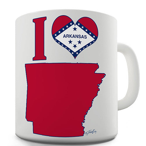 I Love Arkansas Novelty Mug