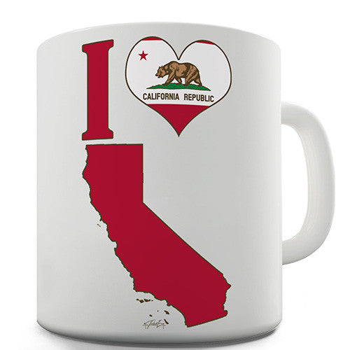 I Love California Novelty Mug