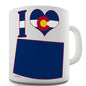 I Love Colorado Novelty Mug