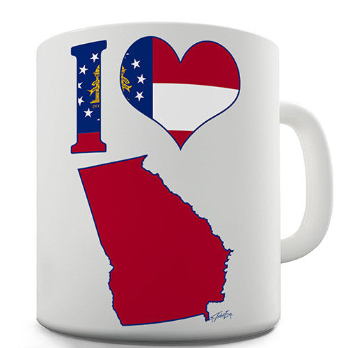 I Love Georgia Novelty Mug