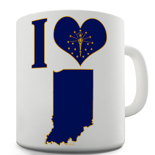I Love Indiana Novelty Mug