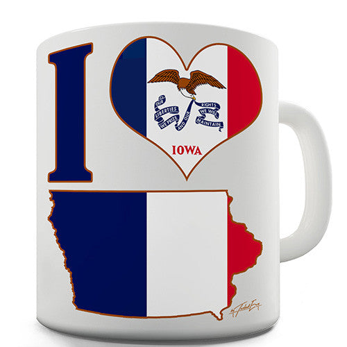 I Love Iowa Novelty Mug