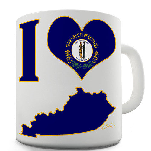 I Love Kentucky Novelty Mug