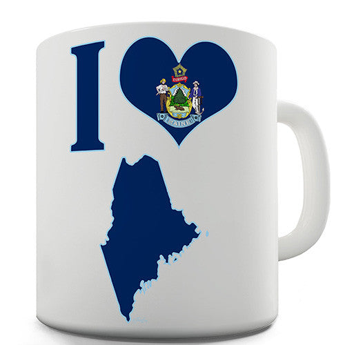 I Love Maine Novelty Mug