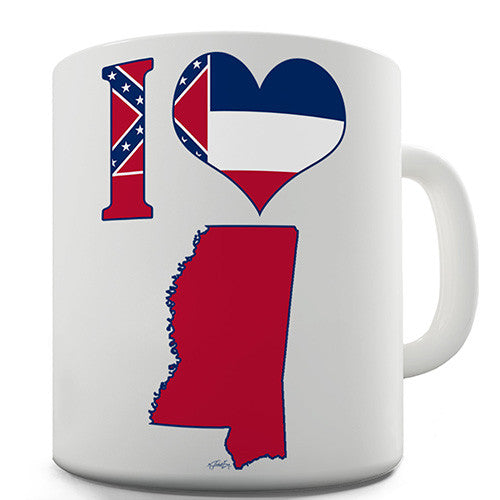 I Love Mississippi Novelty Mug