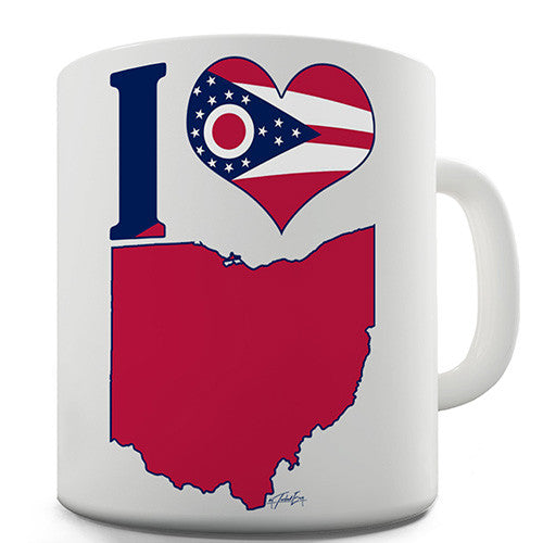 I Love Ohio Novelty Mug