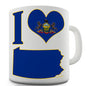 I Love Pennsylvania Novelty Mug