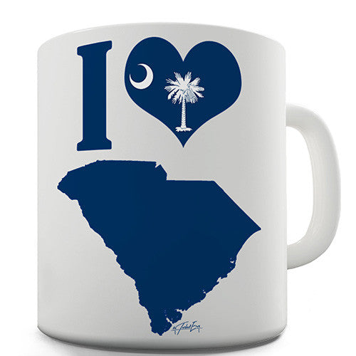 I Love South Carolina Novelty Mug