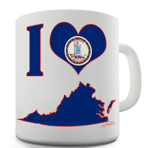 I Love Virginia Novelty Mug