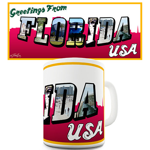 Greetings From Florida Novelty Mug