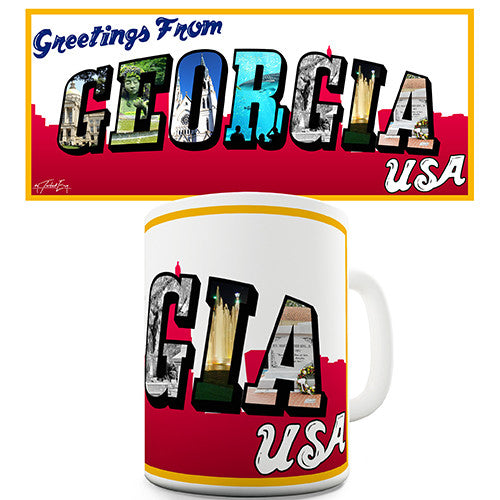Greetings From Georgia Novelty Mug