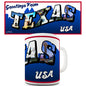 Greetings From Texas Novelty Mug